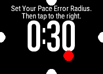 Then, you set your desired pace range…