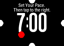First, you set your desired pace…